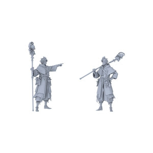 MRY-SFW LYGR028 Medieval mage war chess resin white model fantasy theme theme war chess miniature figurine scene character hand-painted figurine S Scale