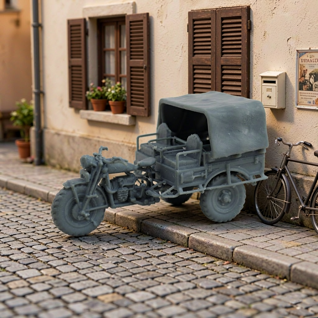 Tricycle FN Tricar T3 + version with Browning 13.2mm AA gun MRY-SFW LA720062