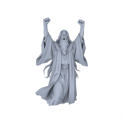 MRY-SFW LYGR085 medieval priest demon mage elf vampire celebration movement magic theme war chess resin white model fantasy theme theme war chess miniature soldier scene character figure hand painted