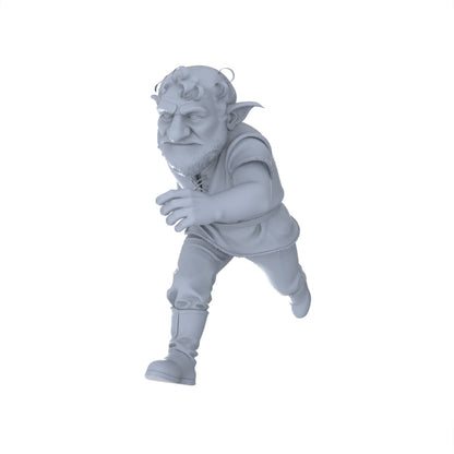 MRY-SFW LYGR095 Medieval magic character running pose war flag resin white model miniature soldier scene character figure hand painted