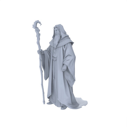 MRY-SFW LYGR086 medieval priest demon mage elf vampire standing pose magic theme war chess resin white model fantasy theme theme war chess miniature soldier scene character figure hand painted