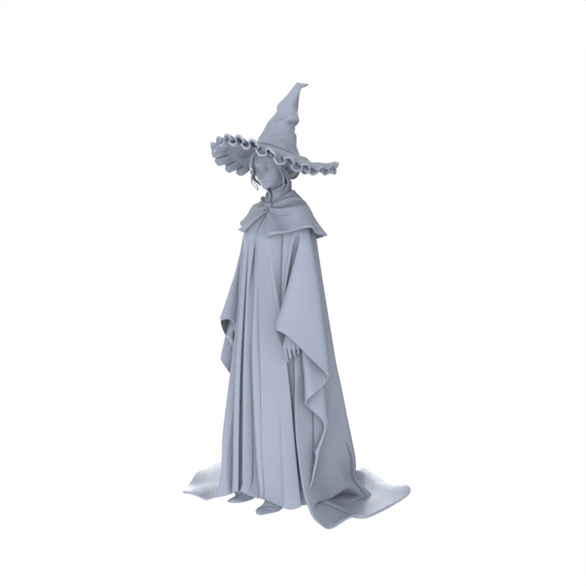 MRY-SFW LYGR086 medieval priest demon mage elf vampire standing pose magic theme war chess resin white model fantasy theme theme war chess miniature soldier scene character figure hand painted
