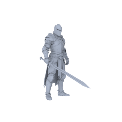 MRY-SFW LYGR092 Medieval knight celebration pose resin white model miniature soldier scene character figure hand painted