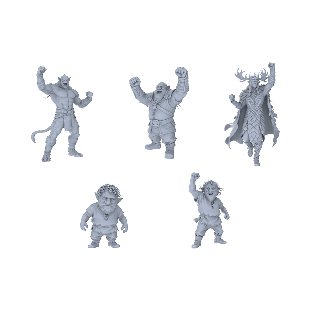 MRY-SFW LYGR093 Medieval knight celebration pose2 resin white model miniature soldier scene character figure hand painted