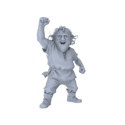 MRY-SFW LYGR093 Medieval knight celebration pose2 resin white model miniature soldier scene character figure hand painted