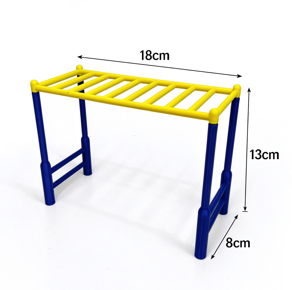 RHF0515 Mini Community Fitness Equipment Set, Miniature Scene Sand Table Props, 7-Piece Set for Dollhouse Outdoor Scene Decoration