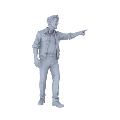 Yao's Studio LYTR202 Unpainted Miniature 6-Piece Set - Urban Diverse People Scene Figures for Diorama & Painting Miniatures Diorama Resin Figures