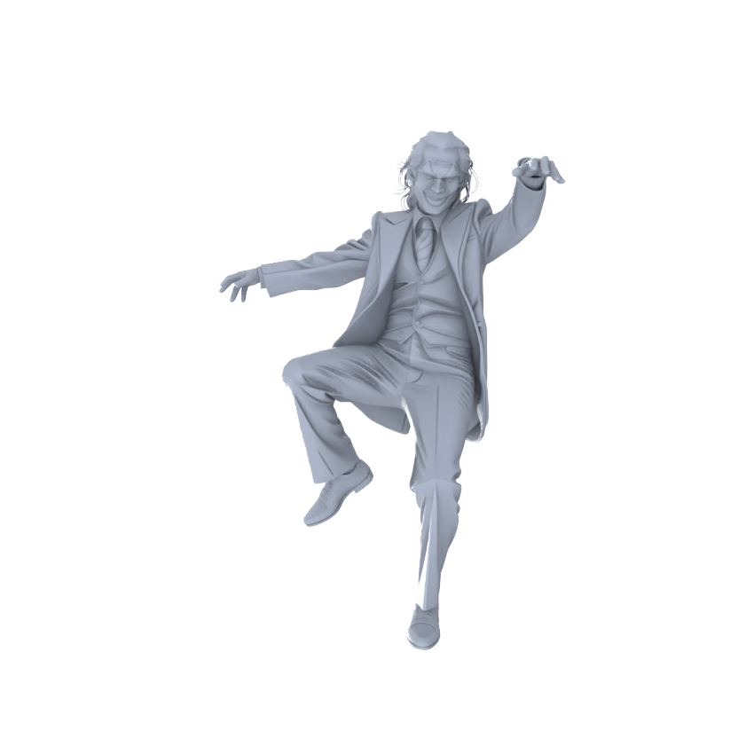 MRY-SFW LYGR108 Clown resin white model miniature soldier character model scene character figure hand painted