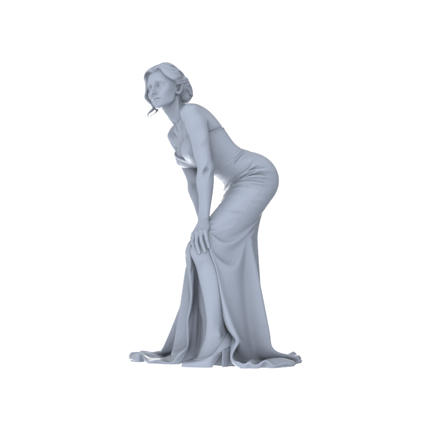 Yao's Studio LYTR186  Wedding Gown Women Resin Miniature Model 6-Figure Set, Unpainted Bridal & Banquet Figures, DIY Painting Scene Decoration Miniatures Diorama Resin Figures