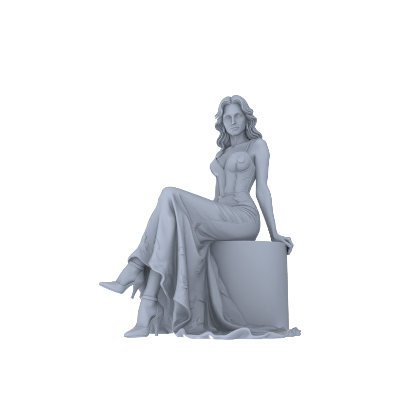 Yao's Studio LYTR186  Wedding Gown Women Resin Miniature Model 6-Figure Set, Unpainted Bridal & Banquet Figures, DIY Painting Scene Decoration Miniatures Diorama Resin Figures