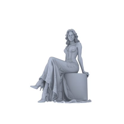 Yao's Studio LYTR186  Wedding Gown Women Resin Miniature Model 6-Figure Set, Unpainted Bridal & Banquet Figures, DIY Painting Scene Decoration Miniatures Diorama Resin Figures