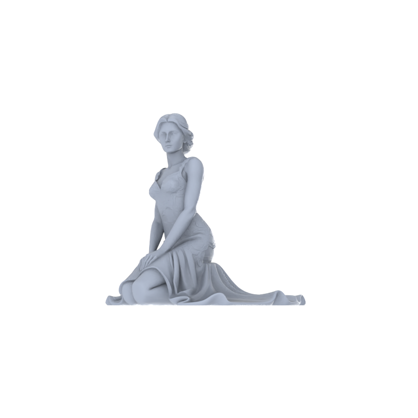 Yao's Studio LYTR186  Wedding Gown Women Resin Miniature Model 6-Figure Set, Unpainted Bridal & Banquet Figures, DIY Painting Scene Decoration Miniatures Diorama Resin Figures