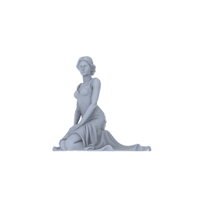 Yao's Studio LYTR186  Wedding Gown Women Resin Miniature Model 6-Figure Set, Unpainted Bridal & Banquet Figures, DIY Painting Scene Decoration Miniatures Diorama Resin Figures