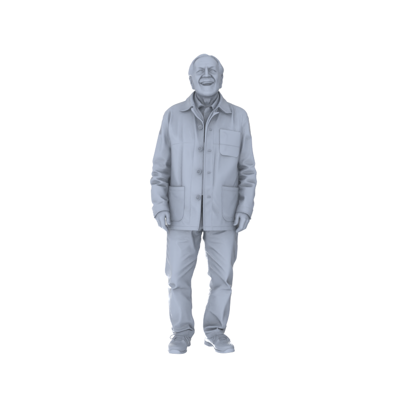 Yao's Studio LYTR188 Joyful Elderly Figures Resin Miniature Model 6-Figure Set, Unpainted Happy Elderly Figures, DIY Painting Scene Decoration Miniatures Diorama Resin Figures