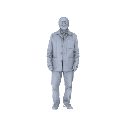 Yao's Studio LYTR188 Joyful Elderly Figures Resin Miniature Model 6-Figure Set, Unpainted Happy Elderly Figures, DIY Painting Scene Decoration Miniatures Diorama Resin Figures