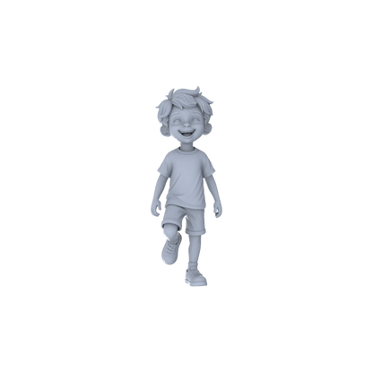 Yao's Studio LYTR205 Unpainted Miniature 3-Piece Set - Mother & Children Figures to Build Immersive Urban Scenes Miniatures Diorama Resin Figures