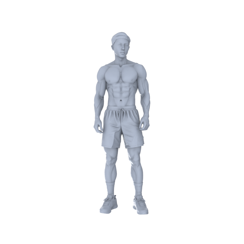 Yao's Studio LYTR192 Muscular Men Resin Miniature Model 6-Figure Set, Unpainted Fitness & Combat Figures, DIY Painting Scene Decoration Miniatures Diorama Resin Figures