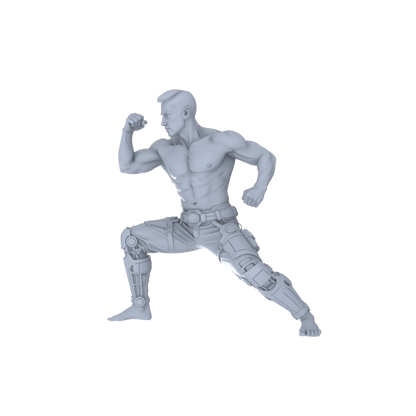 Yao's Studio LYTR192 Muscular Men Resin Miniature Model 6-Figure Set, Unpainted Fitness & Combat Figures, DIY Painting Scene Decoration Miniatures Diorama Resin Figures