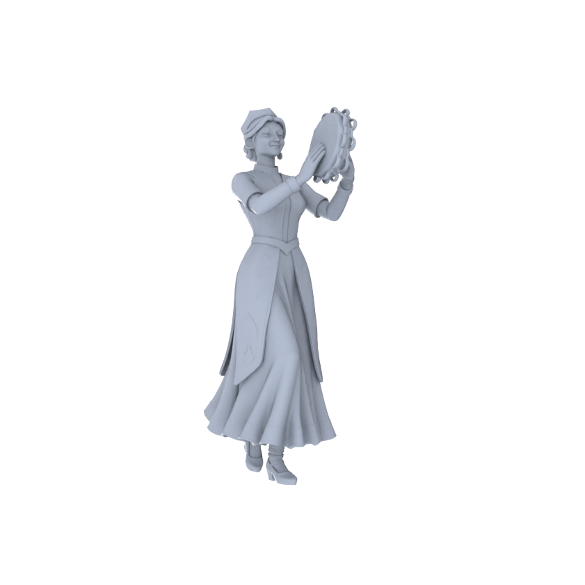 Yao's Studio LYTR195 Ethnic Dance Women Resin Miniature Model 6-Figure Set, Unpainted Western Region Dance Figures, DIY Painting Scene Decoration Miniatures Diorama Resin Figures