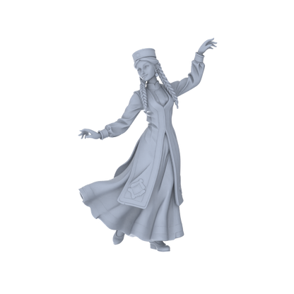 Yao's Studio LYTR195 Ethnic Dance Women Resin Miniature Model 6-Figure Set, Unpainted Western Region Dance Figures, DIY Painting Scene Decoration Miniatures Diorama Resin Figures
