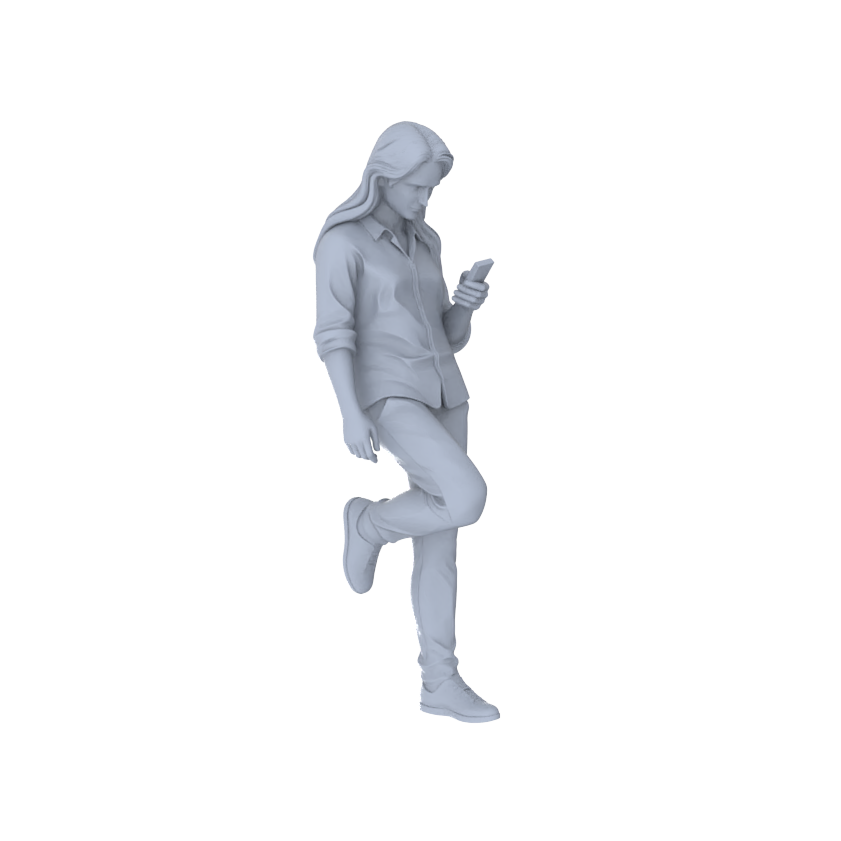 Yao's Studio LYTR212 Unpainted Miniature 3-Piece Set - Live Performance Models for Lifelike Diorama Projects Miniatures Diorama Resin Figures