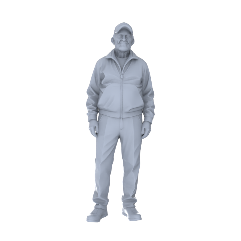 Yao's Studio LYTR218  5-Piece Unpainted Miniature Street Figures - Essential for Diorama Building & Model Painting Hobbyists Miniatures Diorama Resin Figures