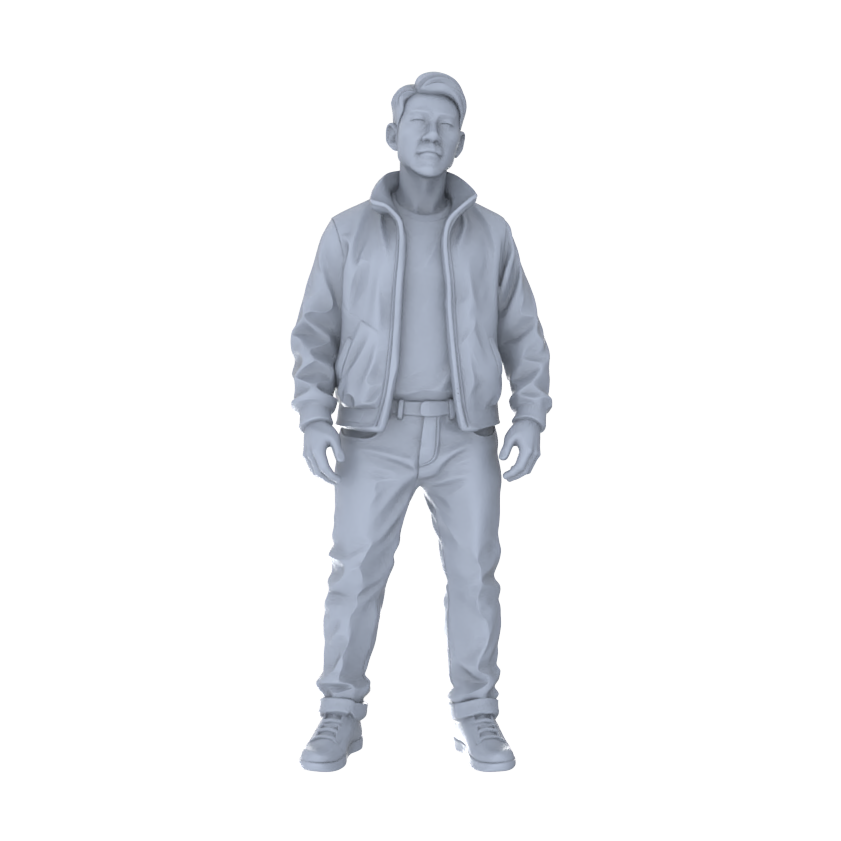 Yao's Studio LYTR218  5-Piece Unpainted Miniature Street Figures - Essential for Diorama Building & Model Painting Hobbyists Miniatures Diorama Resin Figures