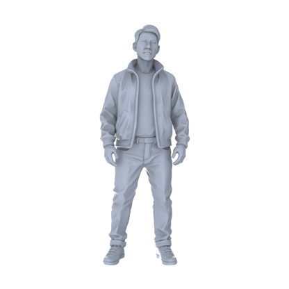 Yao's Studio LYTR218  5-Piece Unpainted Miniature Street Figures - Essential for Diorama Building & Model Painting Hobbyists Miniatures Diorama Resin Figures