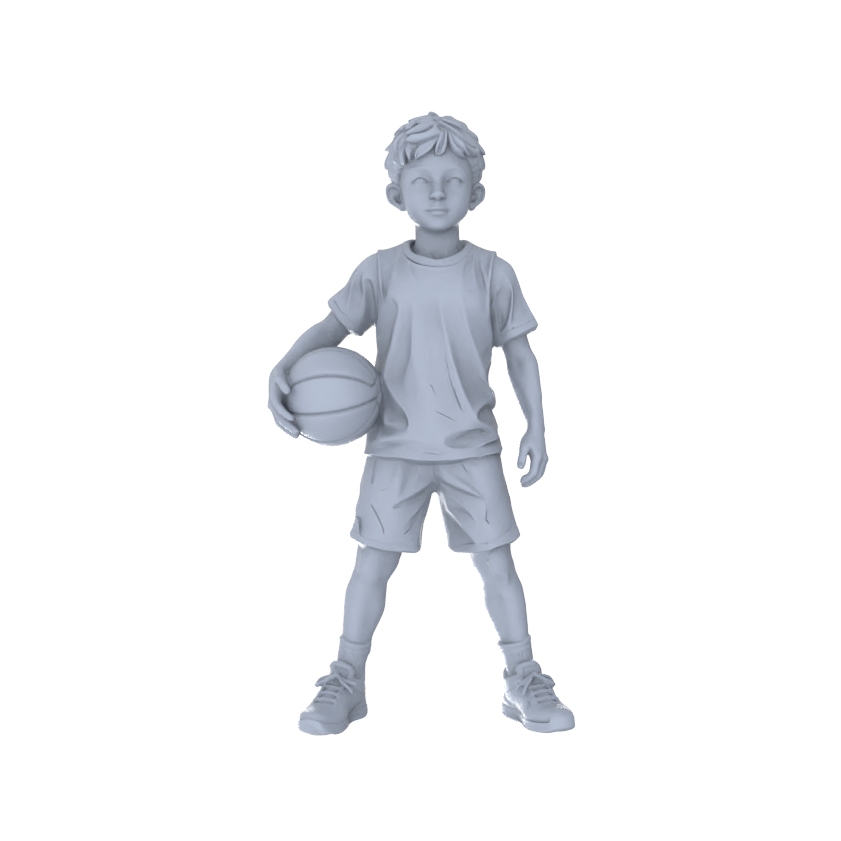 Yao's Studio LYTR224 5-Piece Unpainted Miniature Family Sports Set - Perfect for Community Park & Street Leisure Dioramas Miniatures Diorama Resin Figures