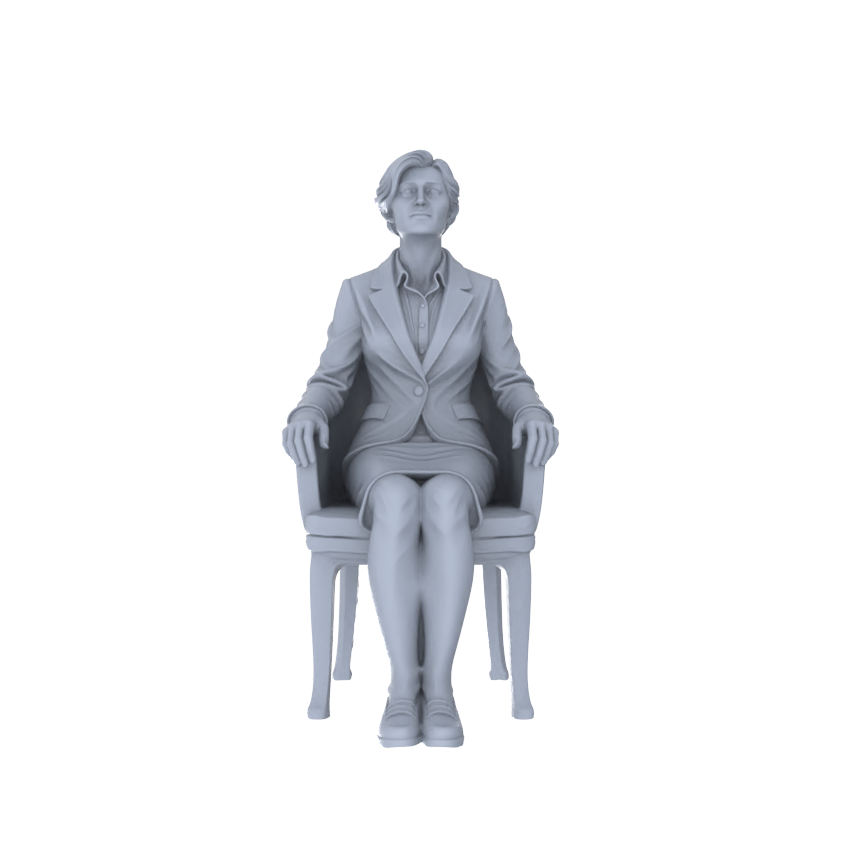 Yao's Studio LYTR226 6-Piece Unpainted Miniature Cafe Scene Set - Seated Leisure Figures Perfect for Bookstore, Office & Shop Dioramas Miniatures Diorama Resin Figures