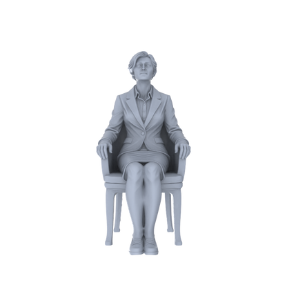 Yao's Studio LYTR226 6-Piece Unpainted Miniature Cafe Scene Set - Seated Leisure Figures Perfect for Bookstore, Office & Shop Dioramas Miniatures Diorama Resin Figures