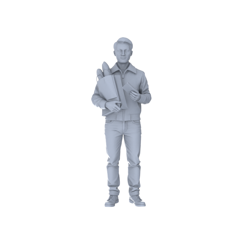 Yao's Studio LYTR227  6-Piece Unpainted Miniature Urban Commute Set - Perfect for Commercial Street & Office Dioramas Miniatures Diorama Resin Figures