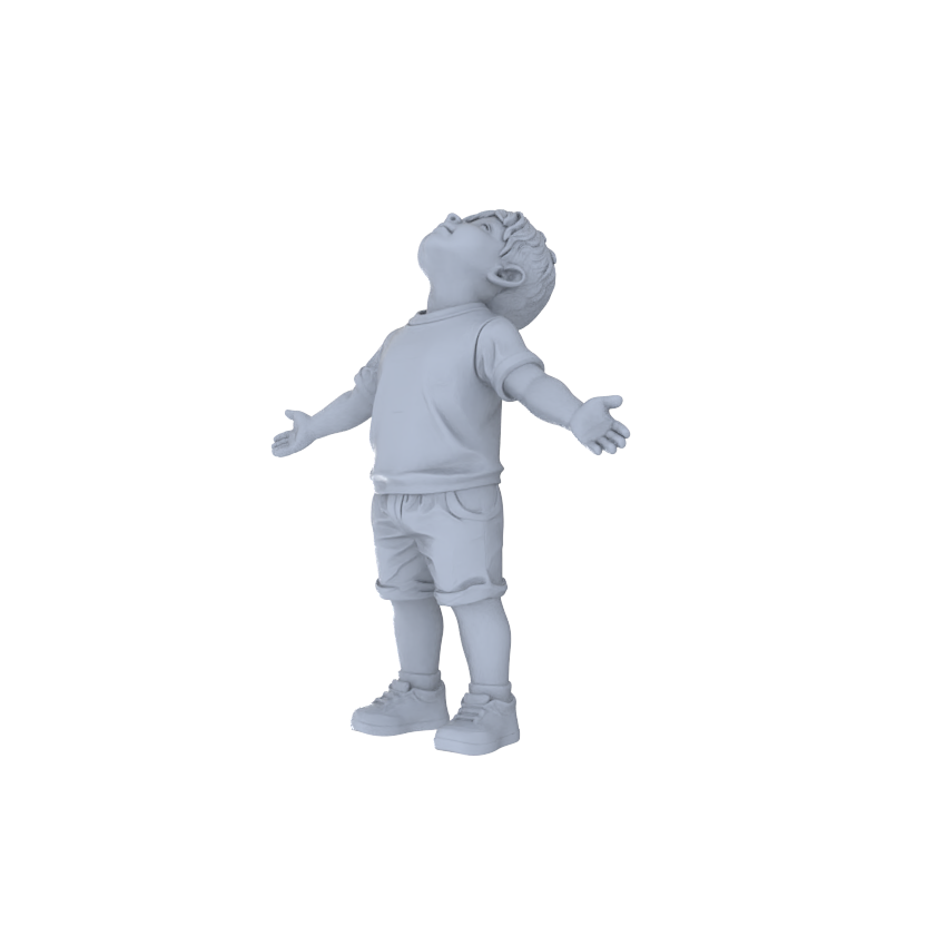 Yao's Studio LYTR234  For Diorama & Painting Enthusiasts: 4-Piece Unpainted Miniature Set - Family Leisure with Grandparents, Parent & Child for Community Park Scenes Miniatures Diorama Resin Figures