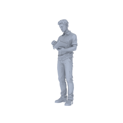 Yao's Studio LYTR237  Unpainted Modern Male Figure 5-Pack, Miniature Diorama Accessories for Model Painters & Scene Enthusiasts Miniatures Diorama Resin Figures