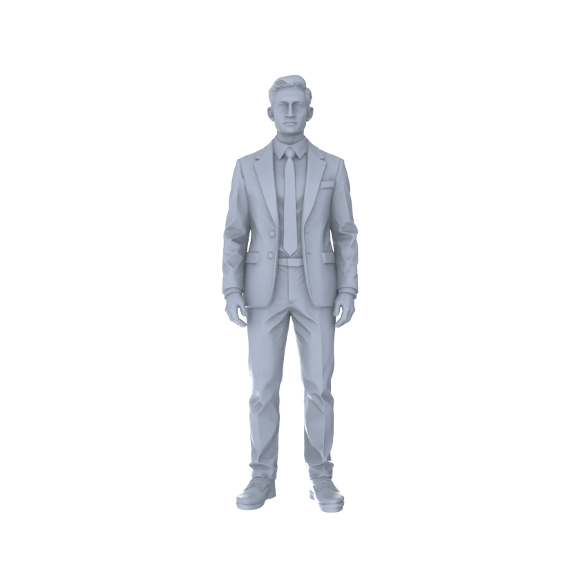 Yao's Studio LYTR237  Unpainted Modern Male Figure 5-Pack, Miniature Diorama Accessories for Model Painters & Scene Enthusiasts Miniatures Diorama Resin Figures