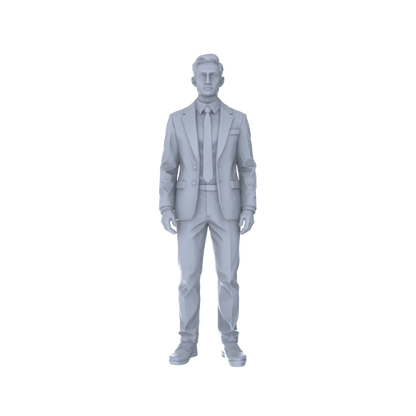 Yao's Studio LYTR237  Unpainted Modern Male Figure 5-Pack, Miniature Diorama Accessories for Model Painters & Scene Enthusiasts Miniatures Diorama Resin Figures