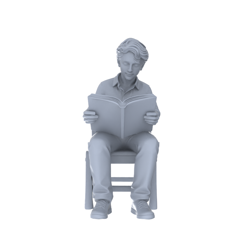 Yao's Studio LYTR237  Unpainted Modern Male Figure 5-Pack, Miniature Diorama Accessories for Model Painters & Scene Enthusiasts Miniatures Diorama Resin Figures