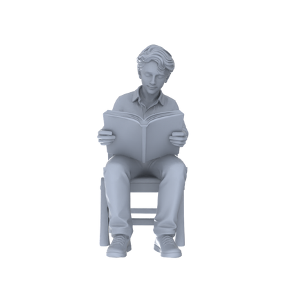 Yao's Studio LYTR237  Unpainted Modern Male Figure 5-Pack, Miniature Diorama Accessories for Model Painters & Scene Enthusiasts Miniatures Diorama Resin Figures