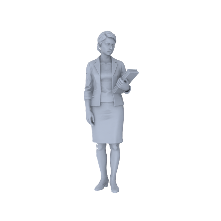 Yao's Studio LYTR238  Miniature Urban Professional Women 2-Pack, Unpainted Diorama Models for Scene Building & Custom Painting Miniatures Diorama Resin Figures