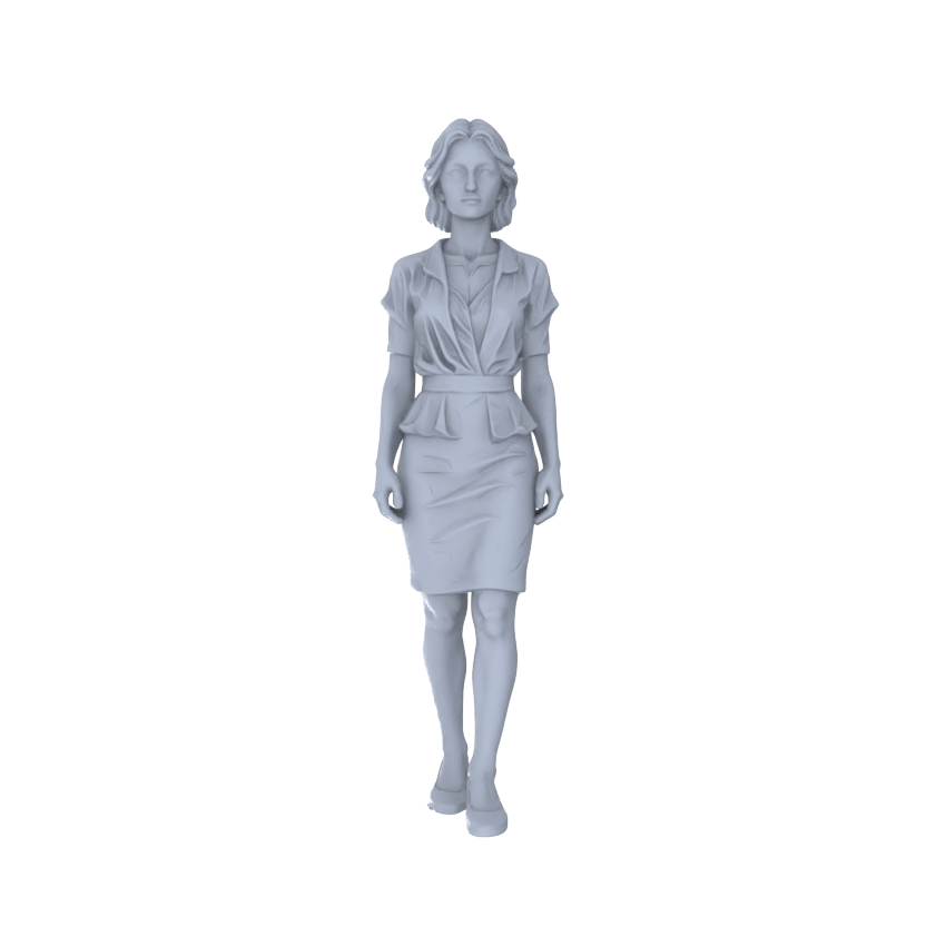 Yao's Studio LYTR238  Miniature Urban Professional Women 2-Pack, Unpainted Diorama Models for Scene Building & Custom Painting Miniatures Diorama Resin Figures