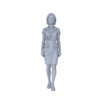 Yao's Studio LYTR238  Miniature Urban Professional Women 2-Pack, Unpainted Diorama Models for Scene Building & Custom Painting Miniatures Diorama Resin Figures