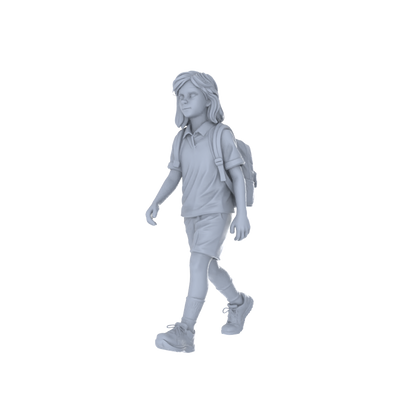 Yao's Studio LYTR239 Miniature Campus & Shopping Figure 5-Pack, Unpainted Diorama Models for Immersive Scene Creation & Painting Miniatures Diorama Resin Figures