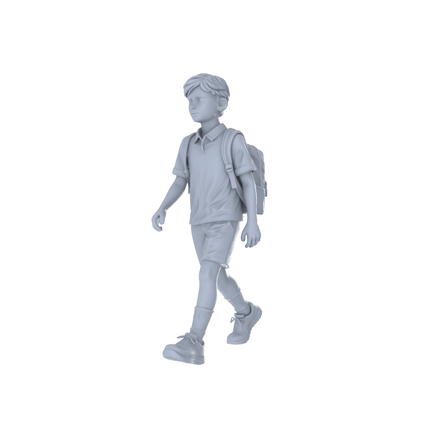 Yao's Studio LYTR239 Miniature Campus & Shopping Figure 5-Pack, Unpainted Diorama Models for Immersive Scene Creation & Painting Miniatures Diorama Resin Figures