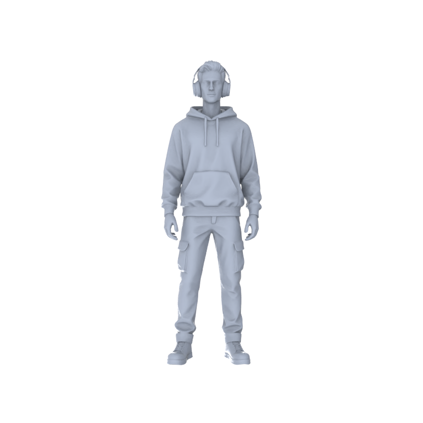 Yao's Studio LYTR242 Unpainted Modern Urban Men & Women 6-Pack, Miniature Diorama Accessories for Model Painters & Scene Enthusiasts Miniatures Diorama Resin Figures