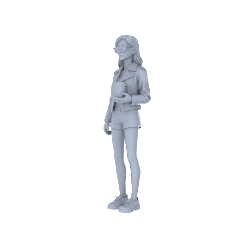 Yao's Studio LYTr243 Unpainted Multi-Age Urban Pedestrian 6-Pack, Miniature Diorama Accessories for Model Painters & Scene Enthusiasts Miniatures Diorama Resin Figures