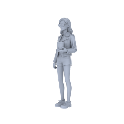 Yao's Studio LYTr243 Unpainted Multi-Age Urban Pedestrian 6-Pack, Miniature Diorama Accessories for Model Painters & Scene Enthusiasts Miniatures Diorama Resin Figures