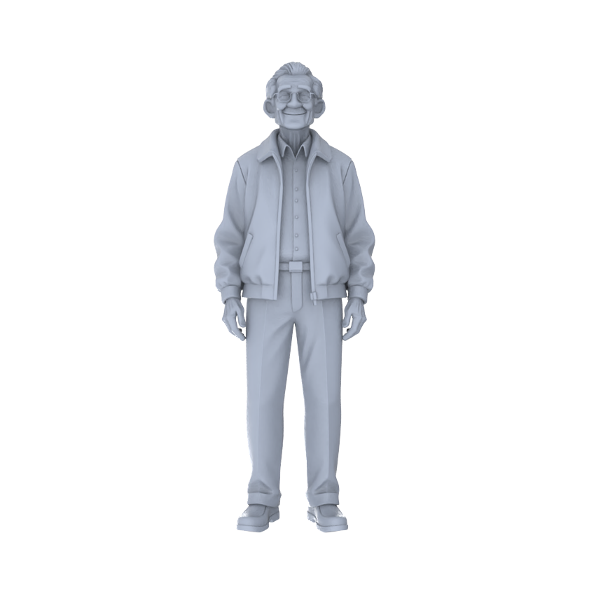 Yao's Studio LYTr243 Unpainted Multi-Age Urban Pedestrian 6-Pack, Miniature Diorama Accessories for Model Painters & Scene Enthusiasts Miniatures Diorama Resin Figures