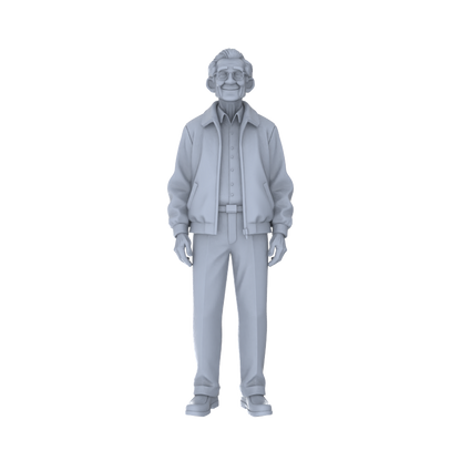 Yao's Studio LYTr243 Unpainted Multi-Age Urban Pedestrian 6-Pack, Miniature Diorama Accessories for Model Painters & Scene Enthusiasts Miniatures Diorama Resin Figures