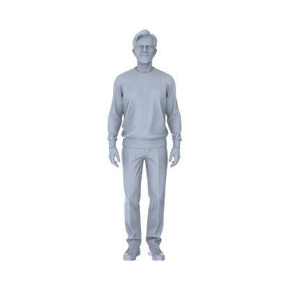 Yao's Studio LYTr243 Unpainted Multi-Age Urban Pedestrian 6-Pack, Miniature Diorama Accessories for Model Painters & Scene Enthusiasts Miniatures Diorama Resin Figures