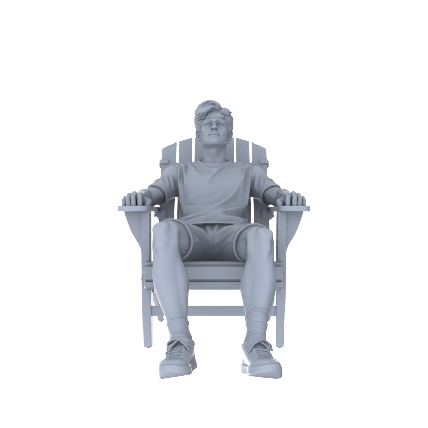 Yao's Studio LYTR245 Miniature Leisure Seated Figure 5-Pack, Unpainted Diorama Models for Home & Caf¡§| Scene Building Miniatures Diorama Resin Figures